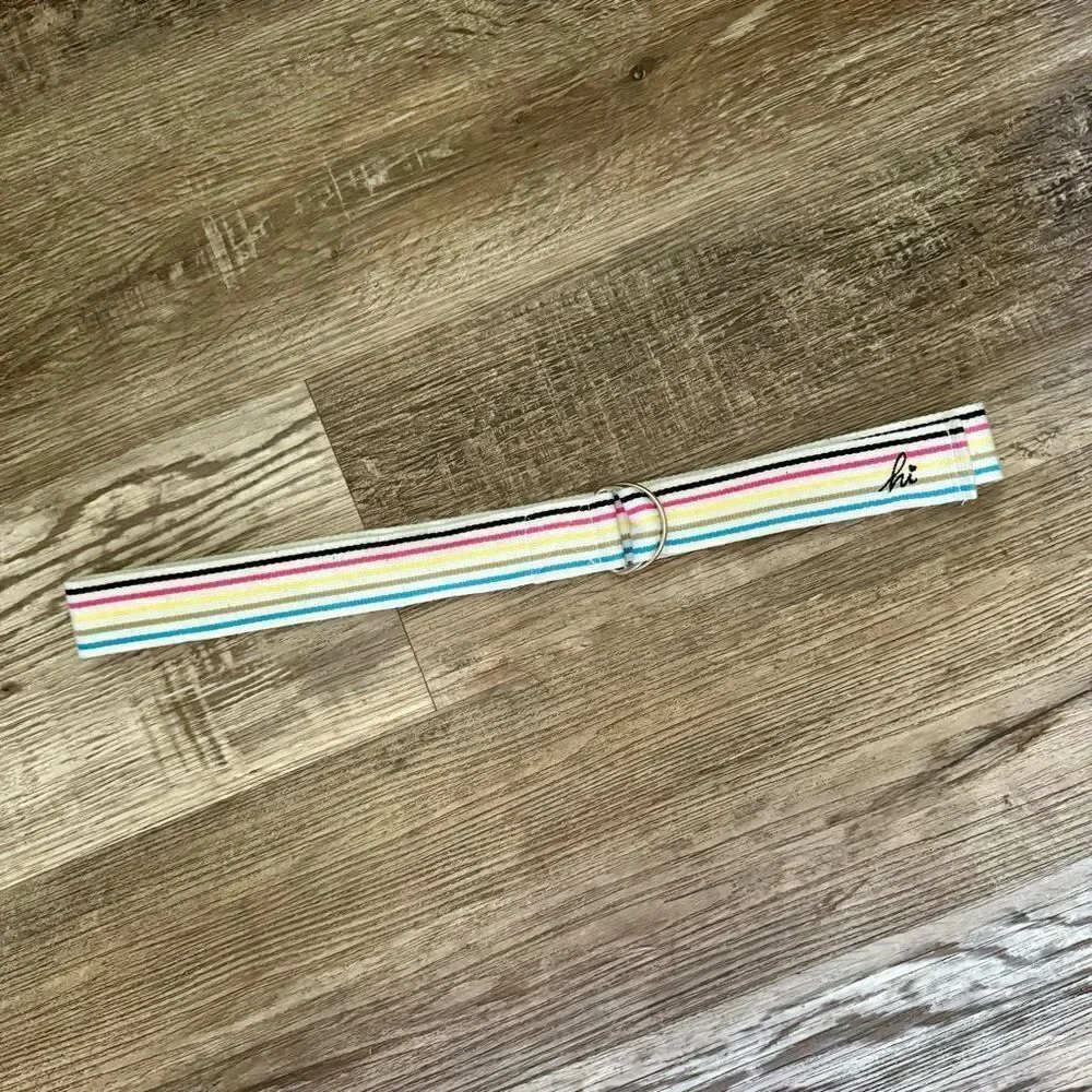 Unbranded Multicolored Canvas Belt Size Medium/Large